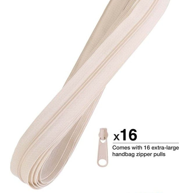Zipper,  Zippers by the Yard IVORY - 4 Yards