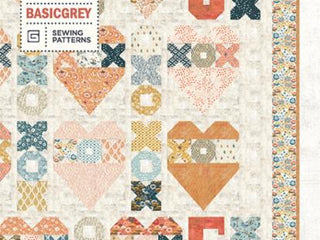 Load image into Gallery viewer, PATTERN, FALL N LOVE Quilt by Basic Grey Sewing Patterns #031