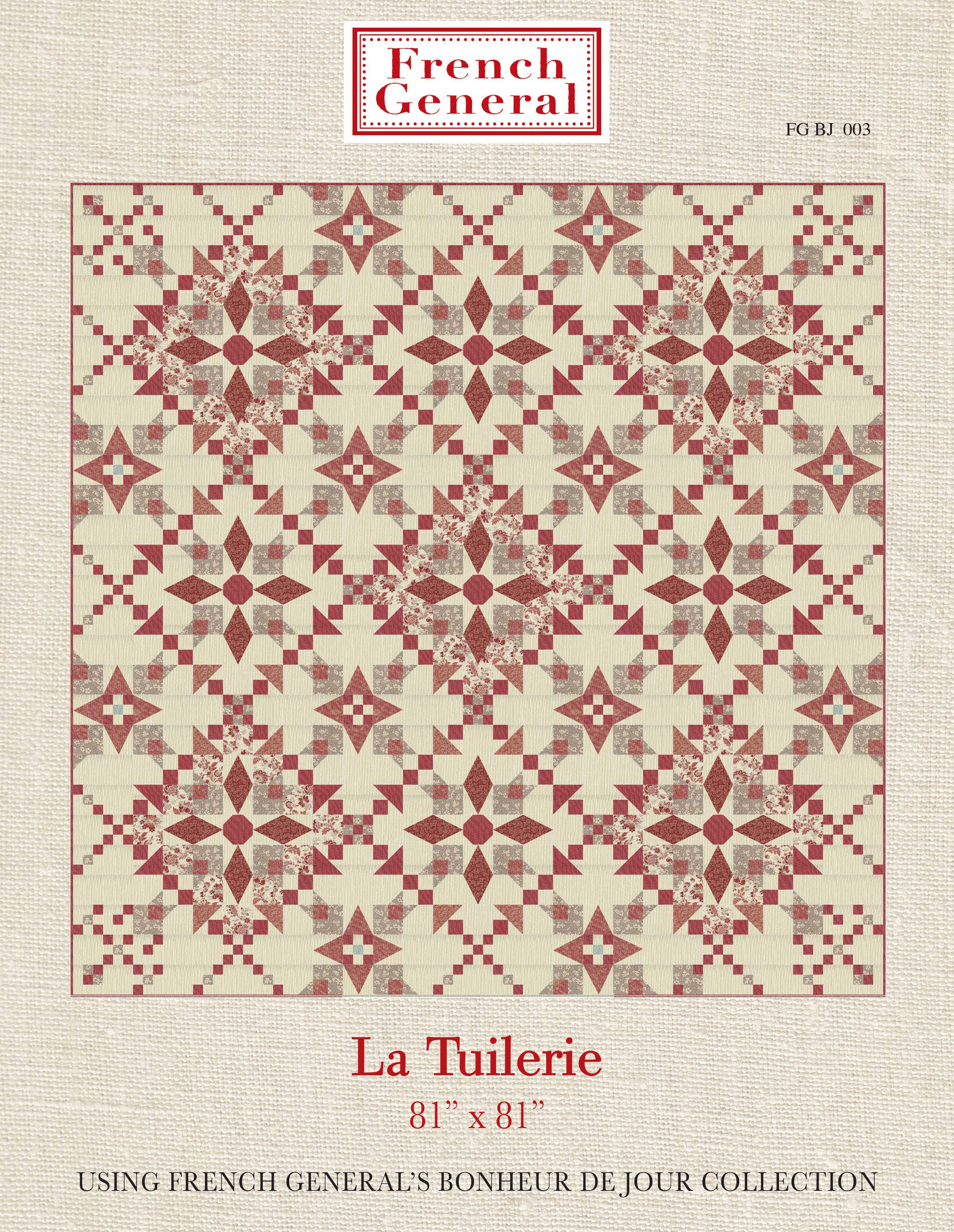 PATTERN, LA TUILERIE Quilt by French General