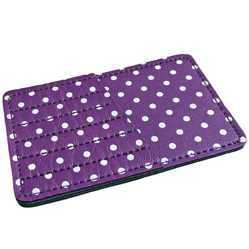 Needle CarryCard - PURPLE Polka Dot