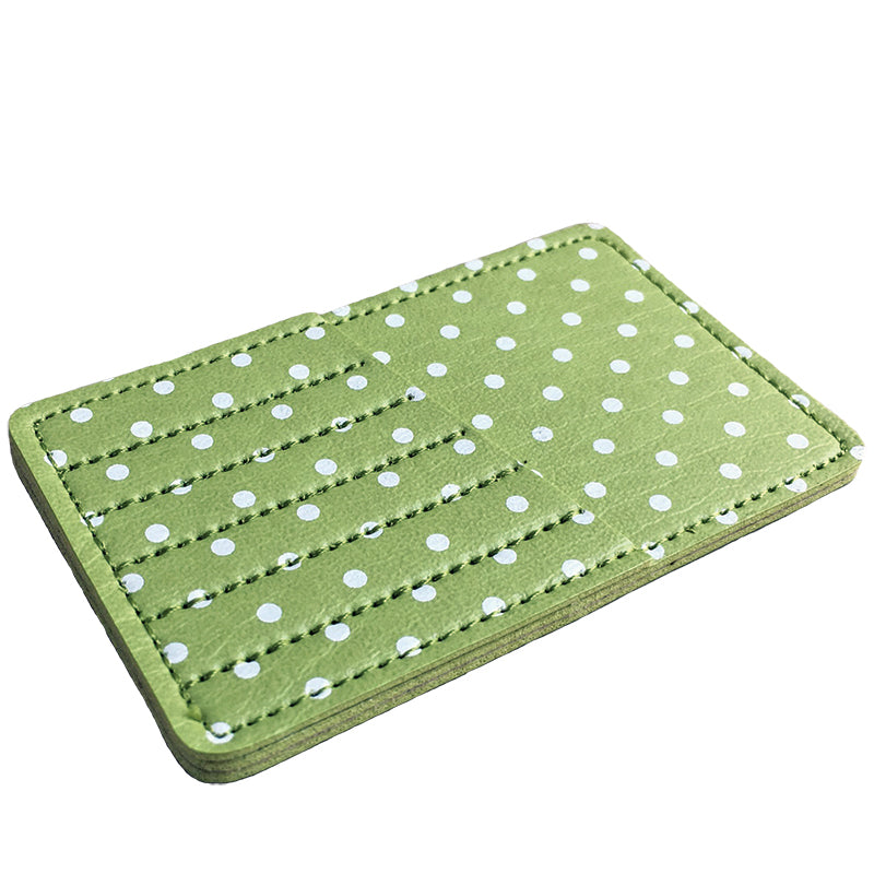 Needle CarryCard - GREEN Polka Dot