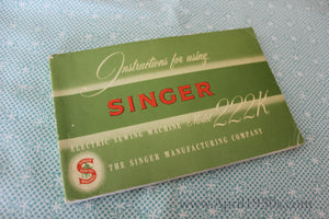 Singer Featherweight Manual