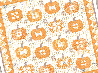 Load image into Gallery viewer, PATTERN, PUMPKINS &amp; CREAM Quilt by Fig Tree &amp; Co.