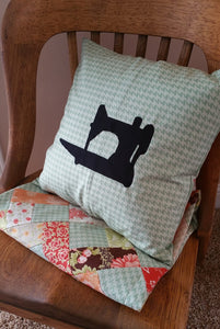 pillow with featherweight diecut