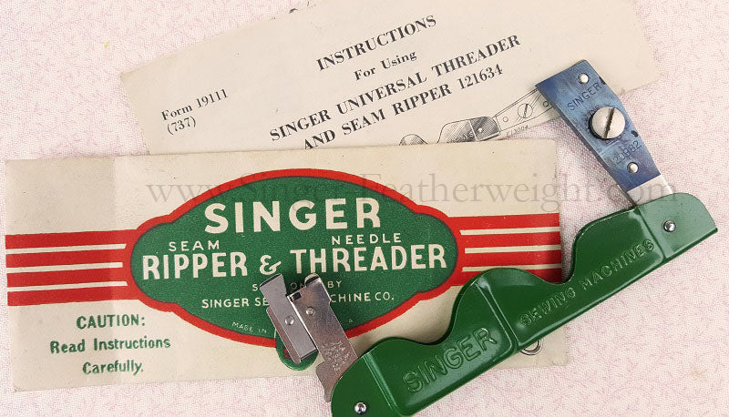 Needle Threader and Seam Ripper, Singer (Vintage Original) – The Singer ...
