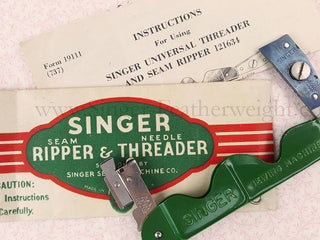 Load image into Gallery viewer, Needle Threader and Seam Ripper, Singer (Vintage Original)