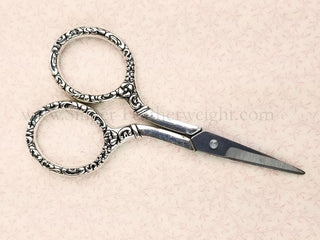 Load image into Gallery viewer, Scissors, Heirloom Embroidery Scissors Chatelaine Necklace