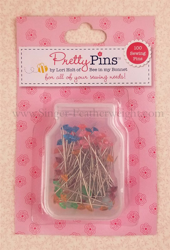 Pretty Sewing Pins, By Lori Holt - 100 Count