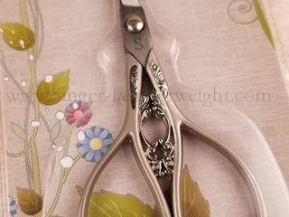 Load image into Gallery viewer, Scissors, Classy Sewing Embroidery Scissors - Pewter Teardrop