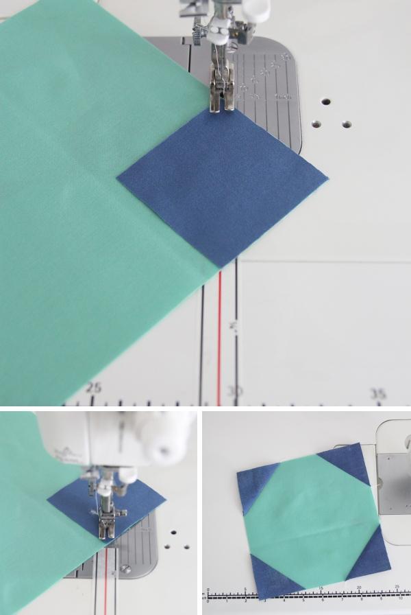 using the diagonal seam tape