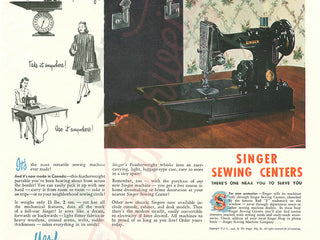 Load image into Gallery viewer, Singer Featherweight Advertisment