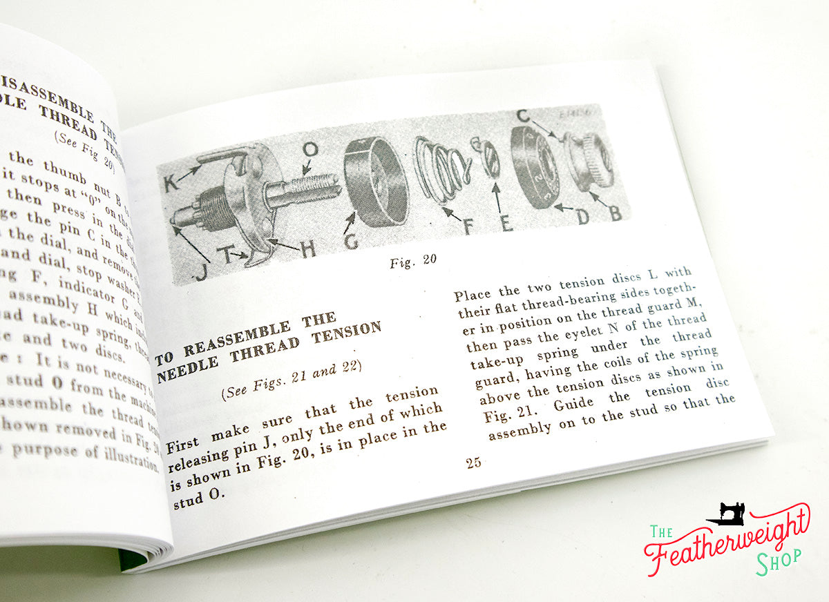 Inside Singer Featherweight Manual