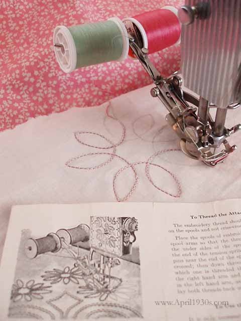 Two Thread Embroidery Attachment, Singer (Vintage Original)