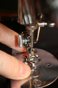 Featherweight 221 with this Embroidery & Darning Foot Attachment