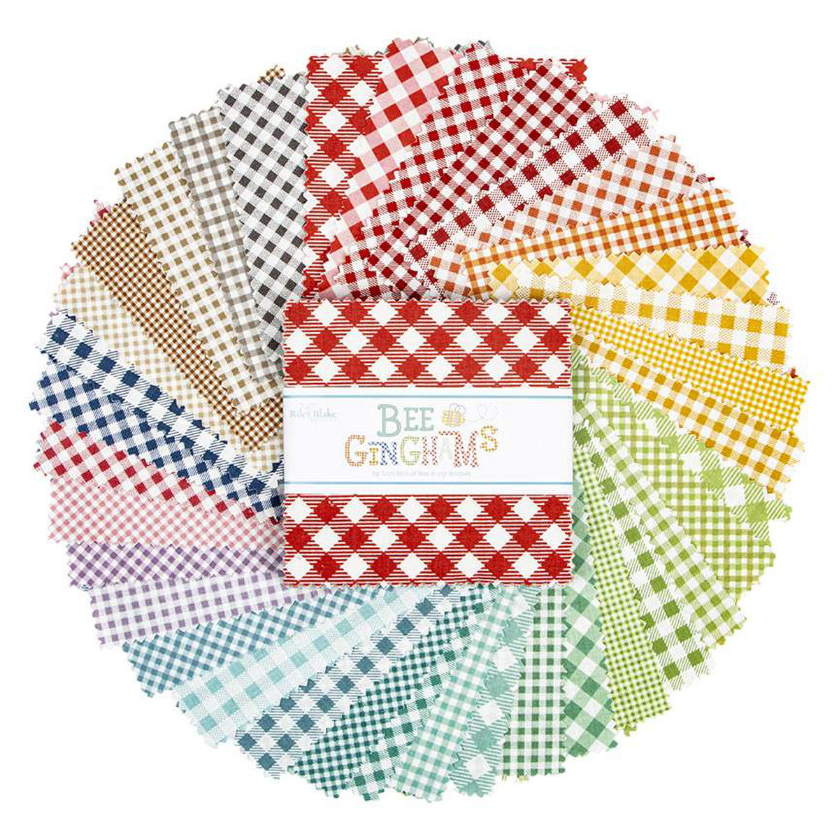 Fabric, Bee Gingham by Lori Holt - 5" INCH STACKER