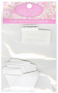 Sue Daley 1 1/4" 6 Pointed Star Papers For Paper Piecing