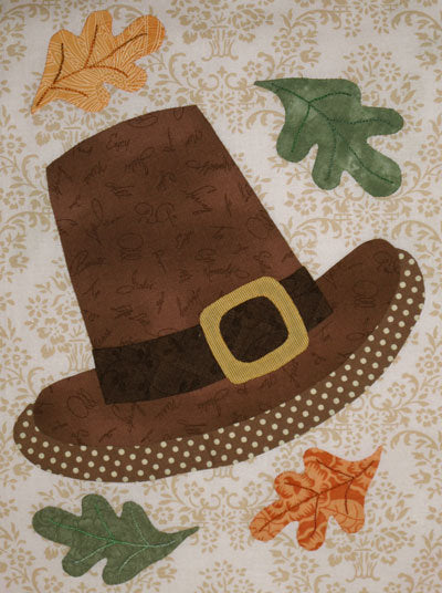 pilgrim hat applique