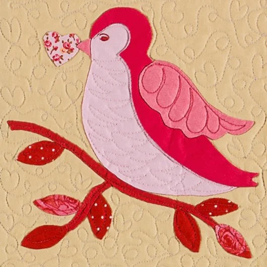 bird applique block