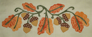 acorns and leaf applique