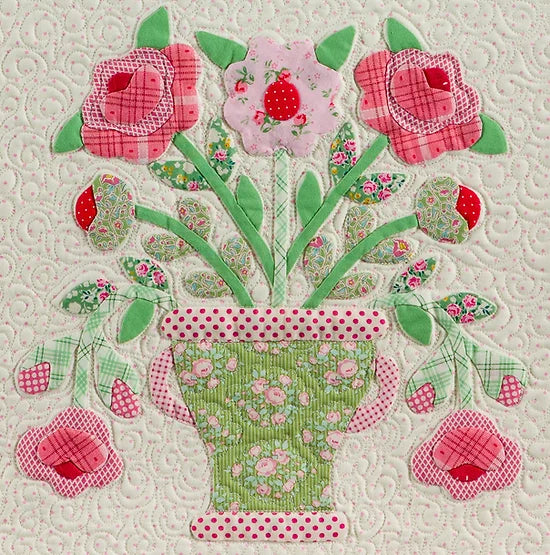 PATTERN, HOPE'S GARDEN Quilt by The Vintage Spool