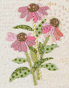 echinacea applique flowers