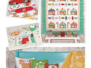 Load image into Gallery viewer, Quilt Kit, Vintage Cozy Christmas Fabric COLLECTION (Pattern BOOK Included)