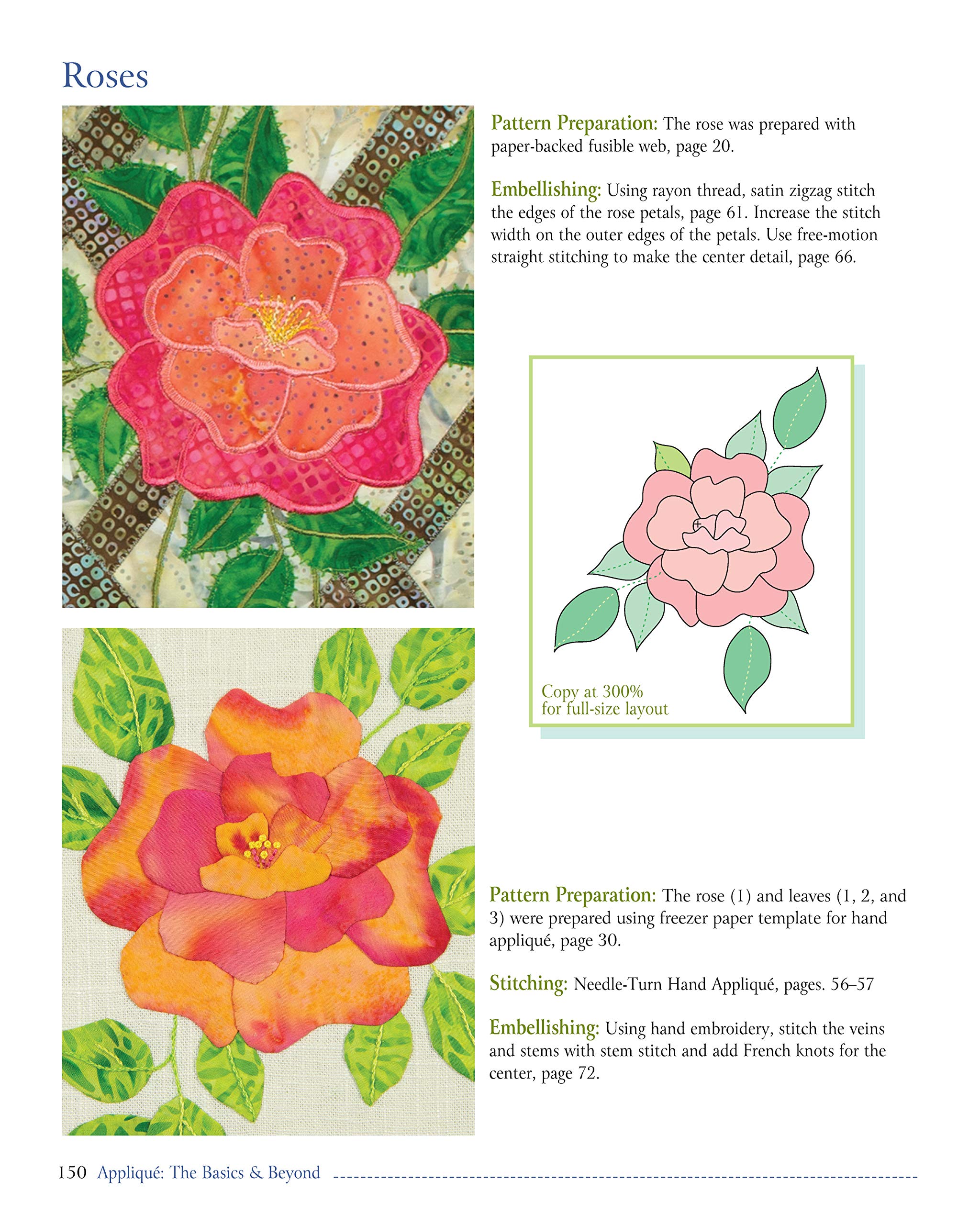 PATTERN BOOK, Applique The Basics & Beyond