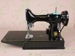 Load image into Gallery viewer, Singer Featherweight 221 Sewing Machine, French Centennial EG964***