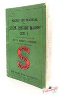 Manual, ADJUSTER'S for Singer Featherweight 221 (New)
