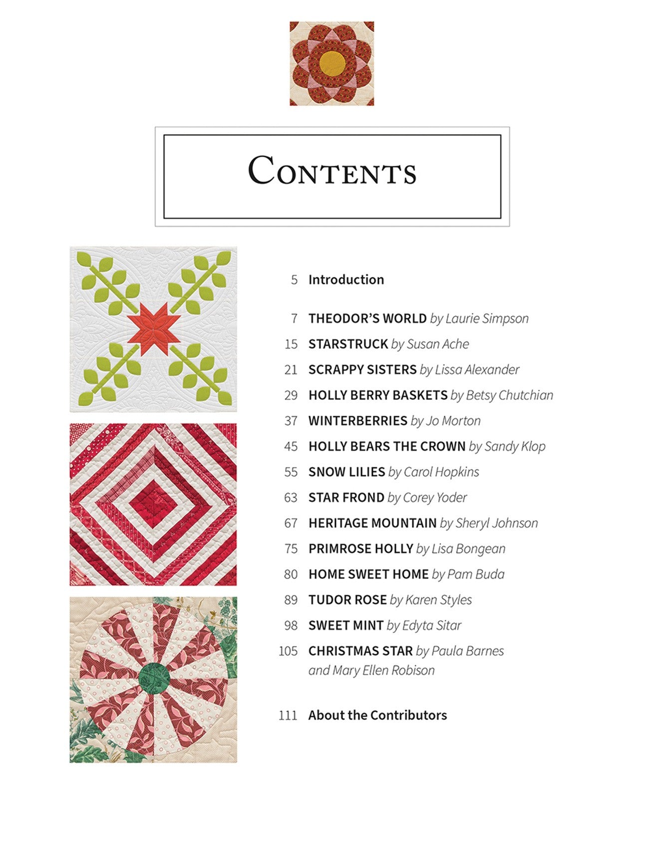 PATTERN BOOK, Red & Green Quilts From Martingale