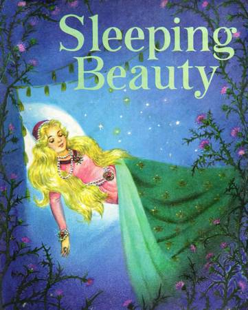 sleeping beauty fabric panel