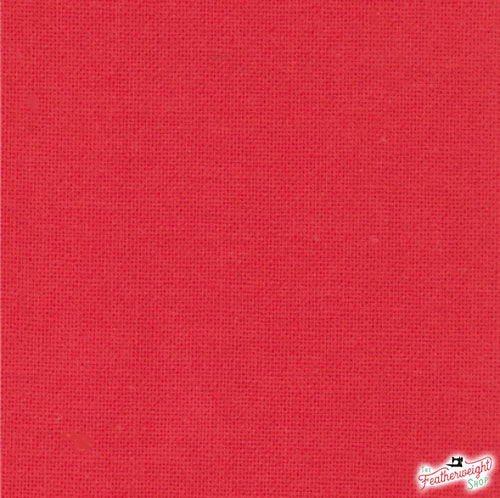 Fabric, Bella Solids by Moda - BETTY'S RED (by the yard)
