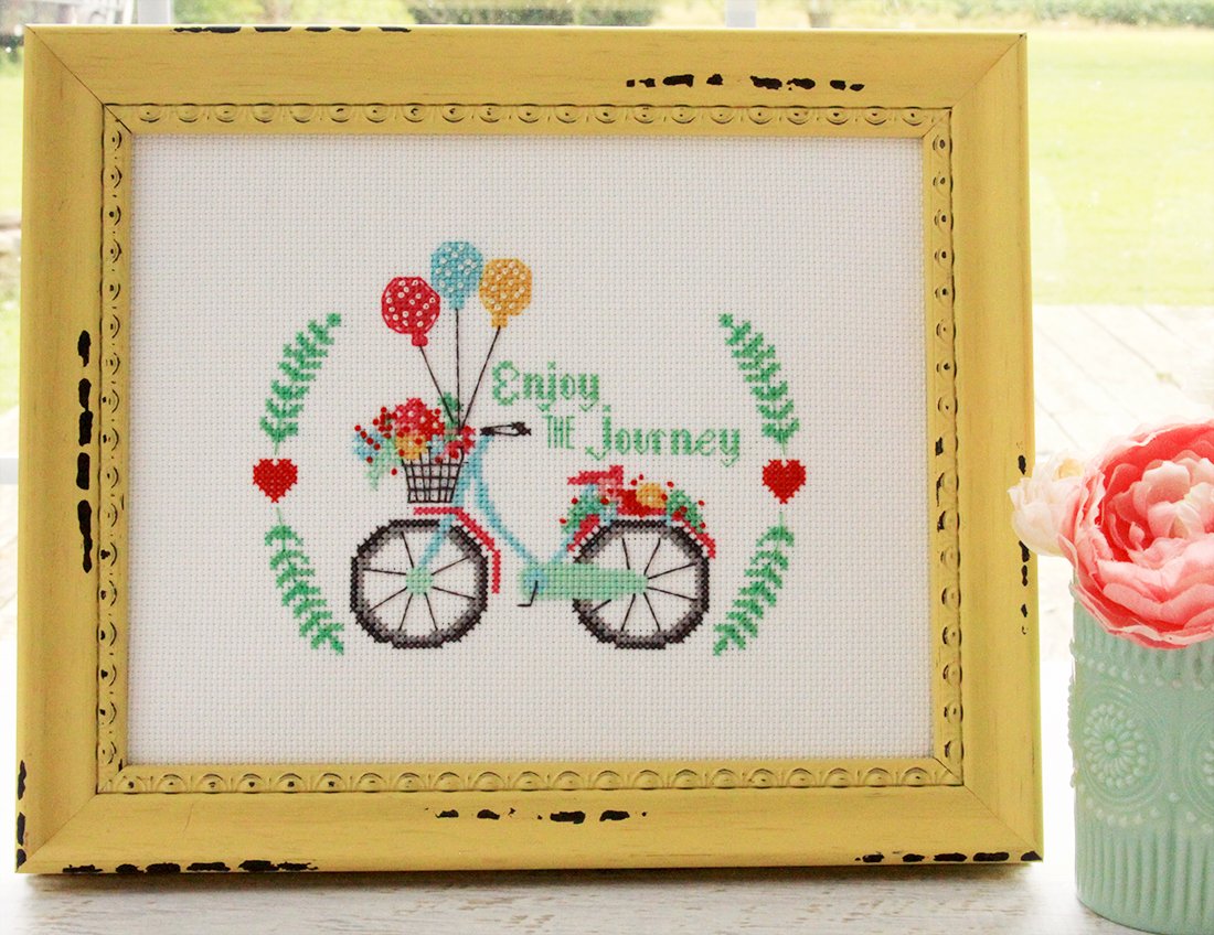 flamingo toes cross stitch