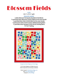 Pattern, Blossom Fields Quilt by Ellis & Higgs (digital download)