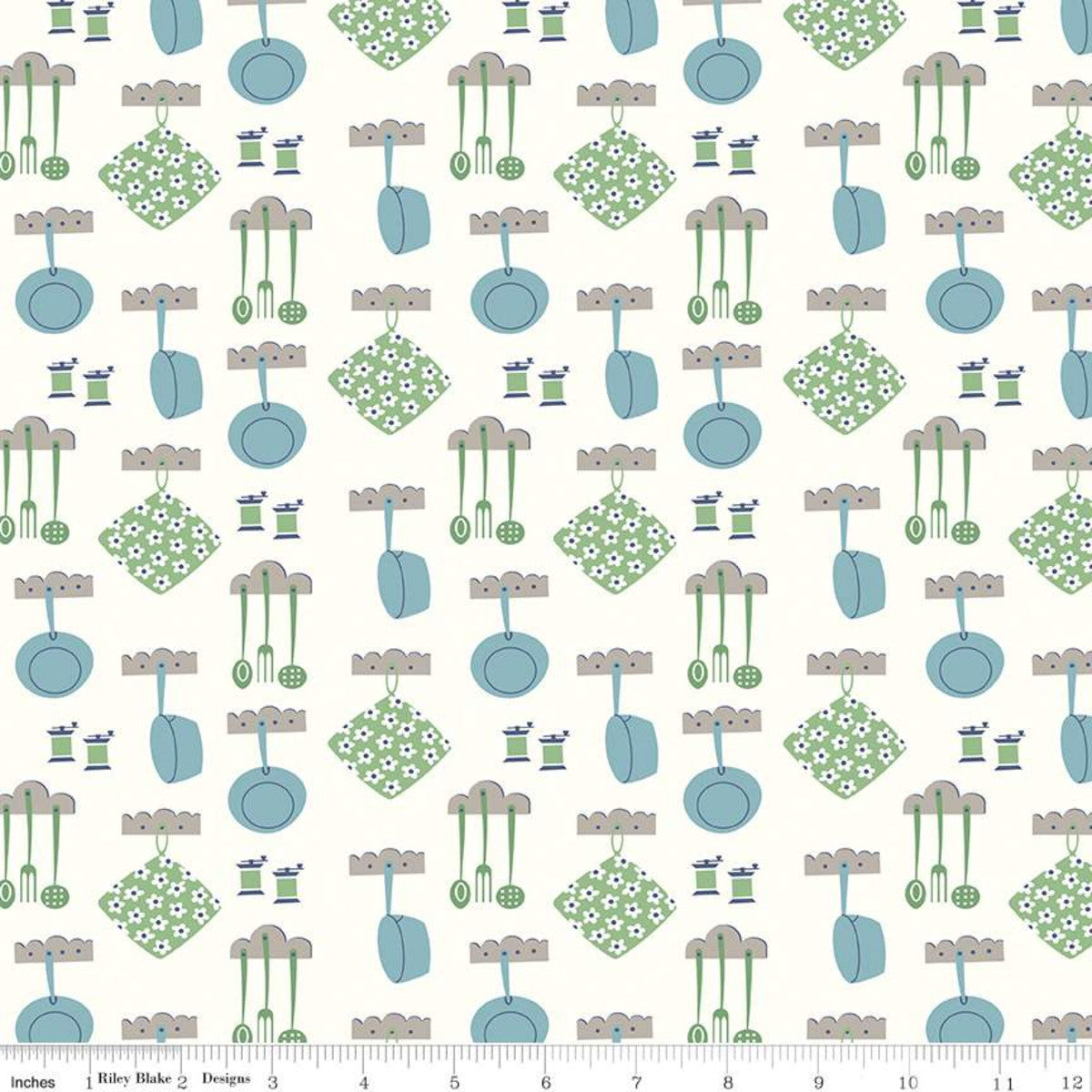 Fabric, Cook Book by Lori Holt DINNER COTTAGE (by the yard)