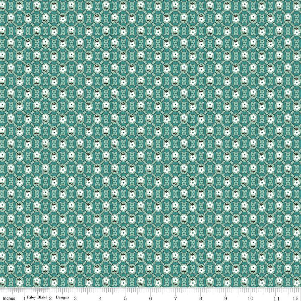 Fabric, Prairie by Lori Holt PIONEER HEIRLOOM SEA GLASS (by the yard)