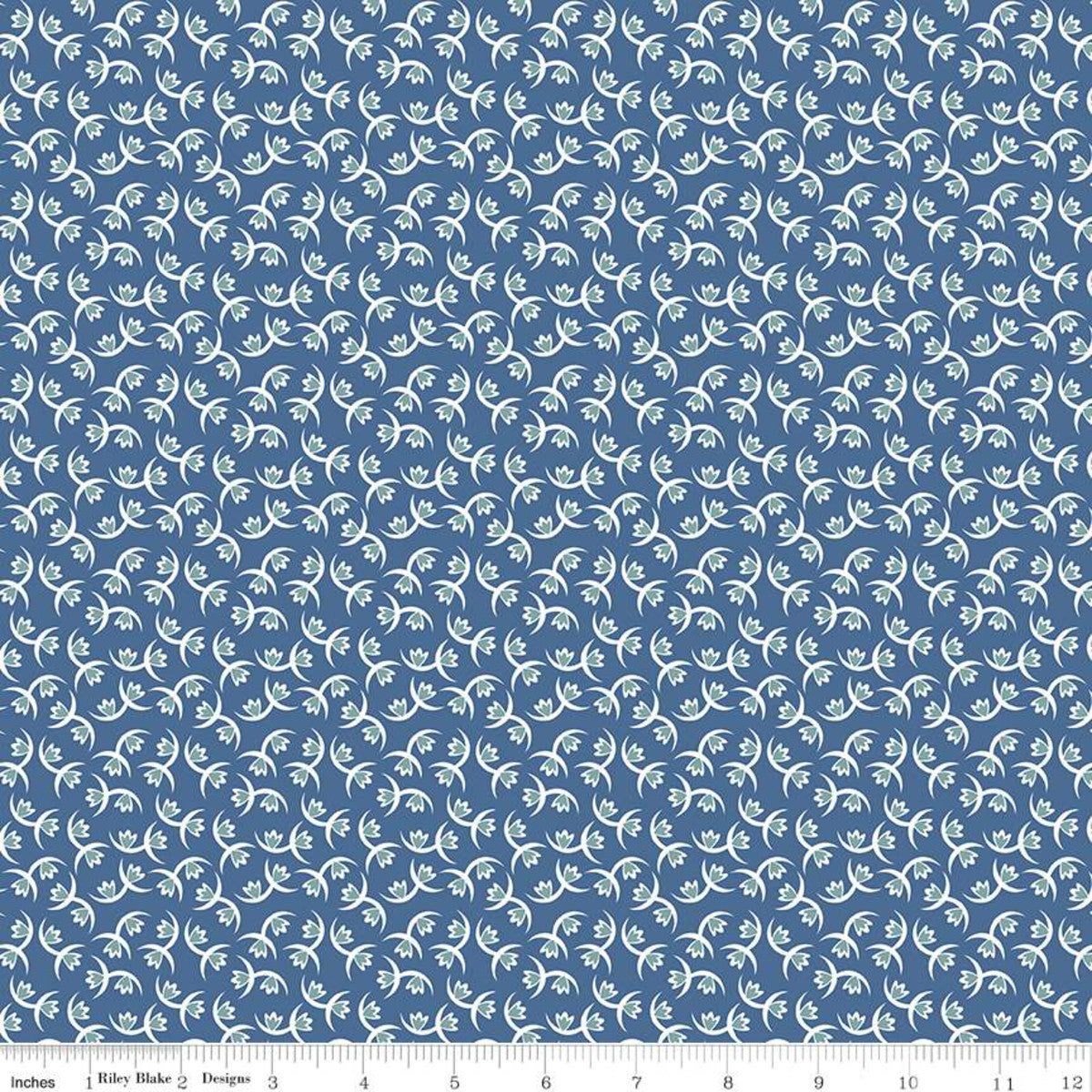 Fabric, Prairie by Lori Holt MEMORIES DENIM (by the yard)