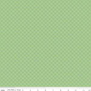 Fabric, Farm Girl Vintage by Lori Holt HOUNDSTOOTH GREEN (by the yard)