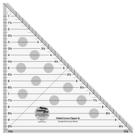 x-large folded corner clipper ruler