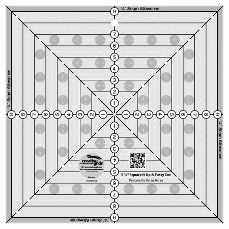 creative grids square up fussy cut ruler