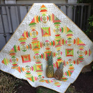 quilt make using the pineapple ruler