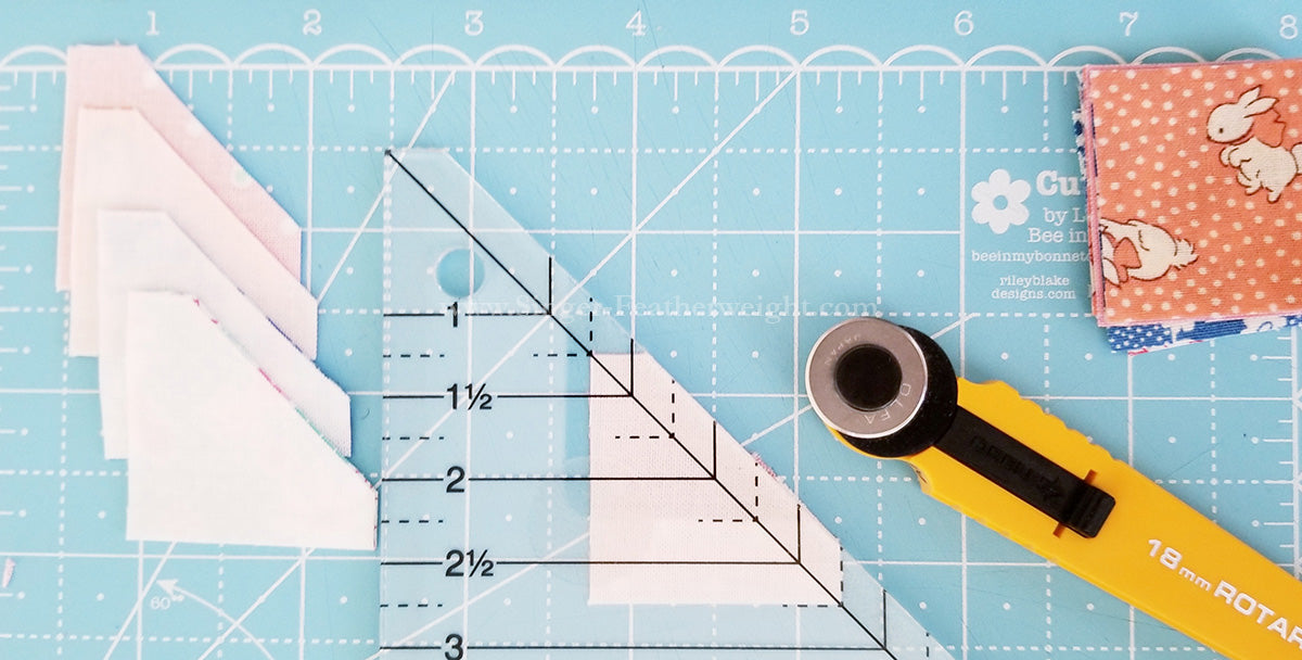 cutting with the corner clipper ruler