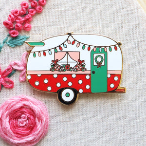 Needle Minder, CHRISTMAS CAMPER by Flamingo Toes
