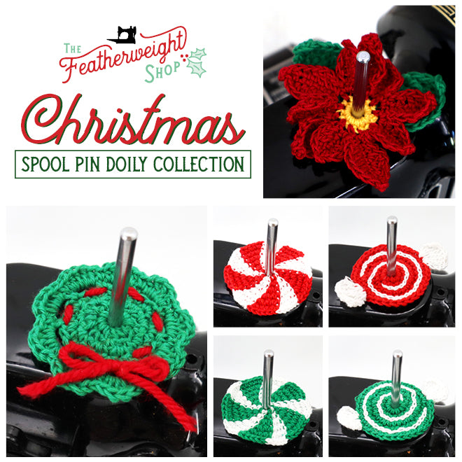 Spool Pin Doily Collection - Christmas