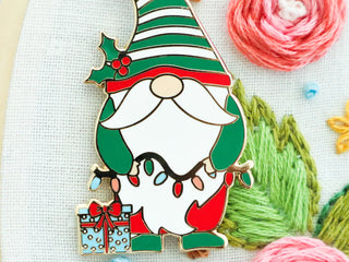 Load image into Gallery viewer, Needle Minder, CHRISTMAS GNOME by Flamingo Toes