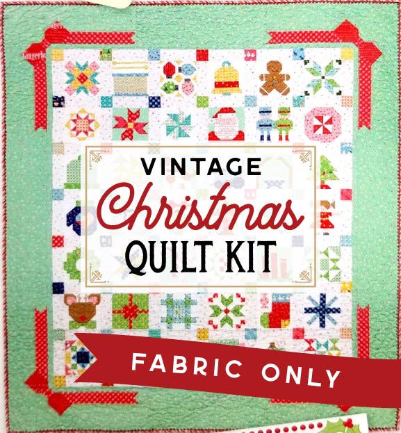 Quilt Kit, Vintage Cozy Christmas Fabric COLLECTION