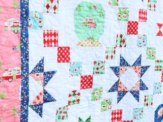 Load image into Gallery viewer, PATTERN, STARRY SNOW GLOBE Quilt by Beverly McCullough of Flamingo Toes