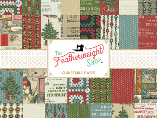 Load image into Gallery viewer, christmas faire fabric swatch collage