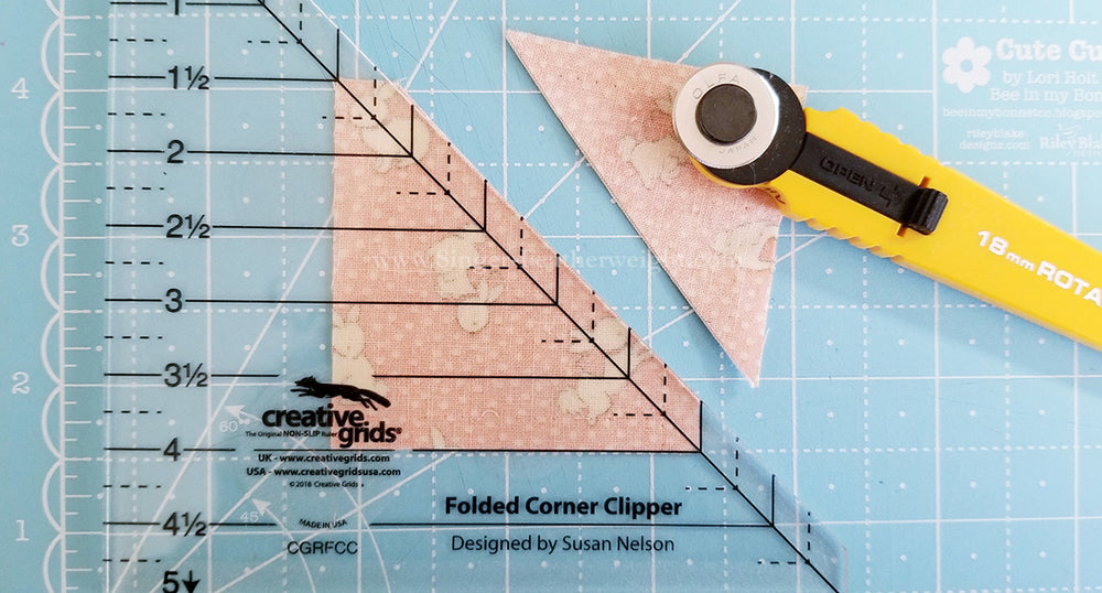 Folded Corner Clipper Ruler by Creative Grids - SMALL – The Singer ...