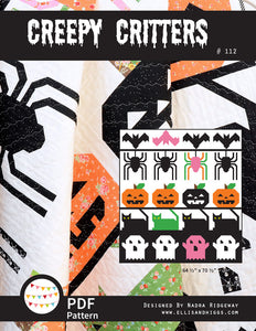 Pattern, Creepy Critters Quilt by Ellis & Higgs (digital download)